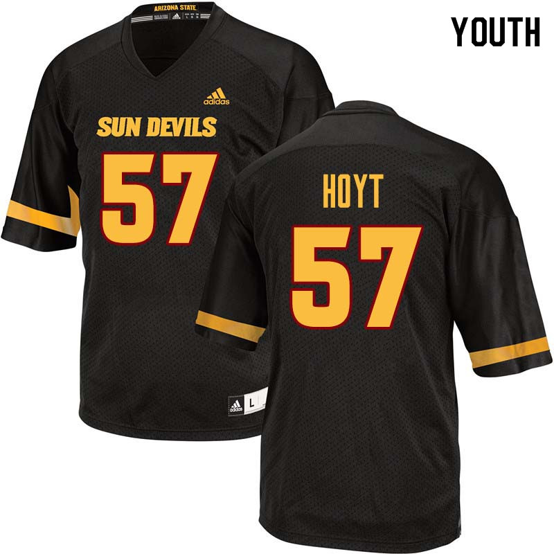 Youth #57 Jordan Hoyt Arizona State Sun Devils College Football Jerseys Sale-Black - Click Image to Close